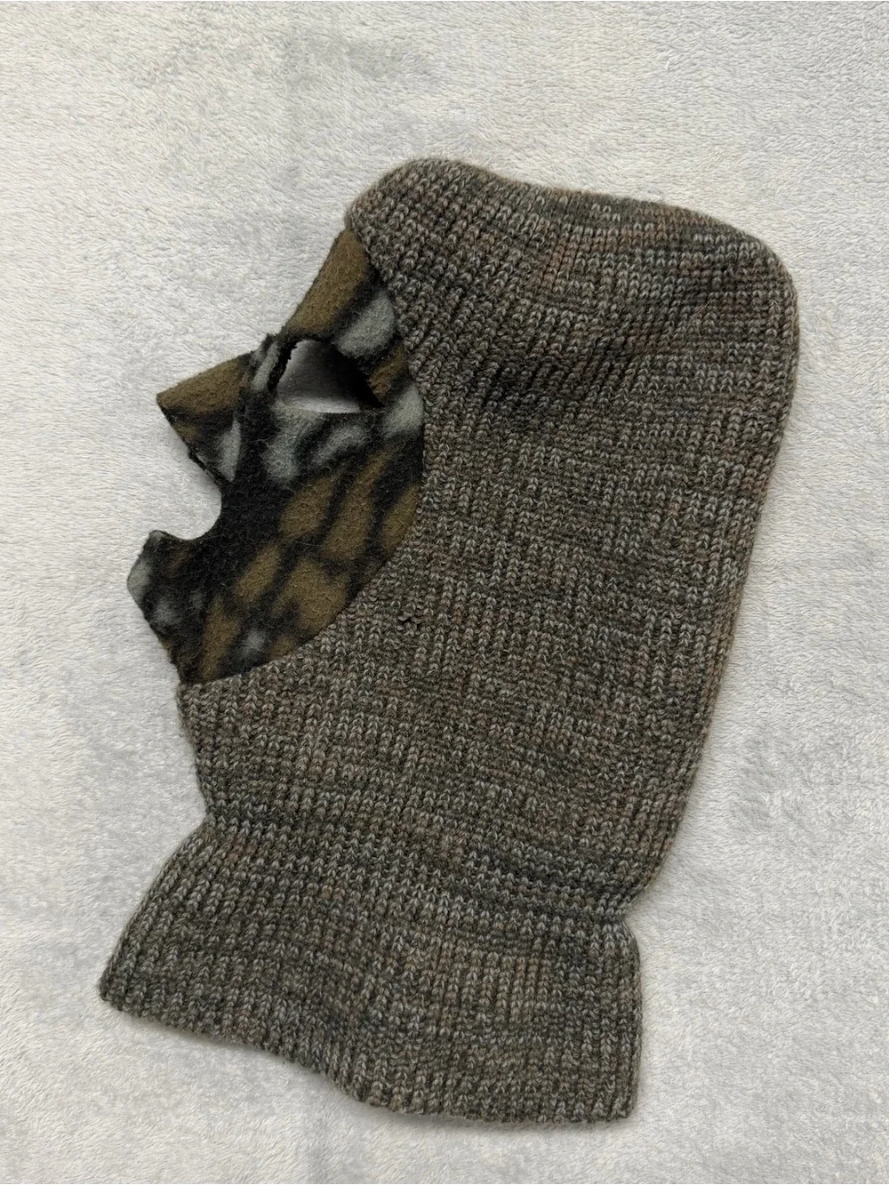 Vtg Realtree Camo Balaclava Face Mask Knit Hunting Made in USA Tactical Gorpcore